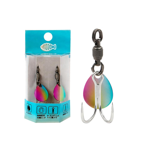 彩【IRODORI】 ブレードフック (ダブルフック×2セット) オーロラブレード サワラキャスティング ブレードジギング 1パック(2セット)